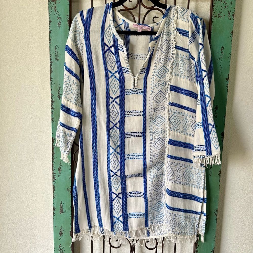 Calypso St Barth tunic style coverup. 100% cotton gorgeous size XS.